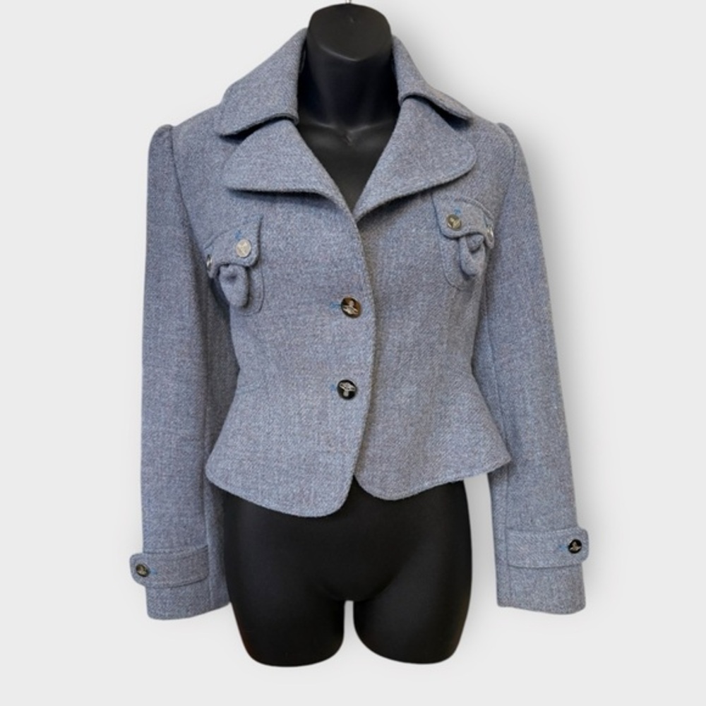 Vivienne Westwood Red Label Blue Wool Cropped Style Jacket